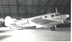 Un Caudron C.449 Goéland d’entraînement d’Air France à Pontoise - Cormeilles en mai 1957.