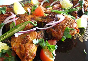 The cooked Chicken Tikka