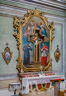 Pala d'altare di Antonio Dusi nella Chiesa di Santa Maria del Lino a Brescia.