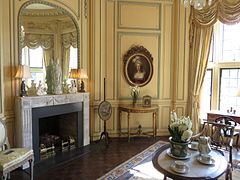 Mrs. Coe's Reception Room in Coe Hall in 2016