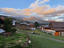 view from inside the village