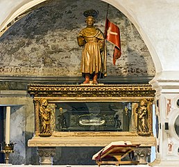 Relicario de Liberal de Altino, en la catedral de Treviso.