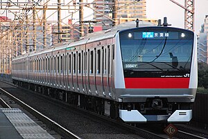 京葉線E233系5000番台 2012年1月29日（検見川浜駅）