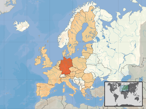 Location of the Federal Republic of Germany wi...