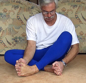 English: Excercise for toe flexibility