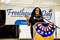 Mandisa Thomas speaking at California Freethought Day