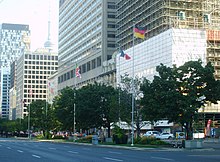 Flags of G7 members as seen on University Avenue, Toronto (September 2016) G7 flags, Toronto.jpg