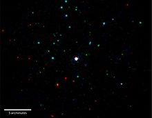 GRB 151027B, the 1000th GRB detected by Swift. GRB 151027B in X-ray, UV and visible light.jpg