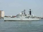 HMS Cardiff in Portsmouth, circa 2005