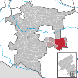 Läget för Herxheim bei Landau/Pfalz i Landkreis Südliche Weinstraße