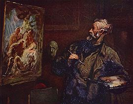 Honoré Daumier  (1808-79) - The Painter.