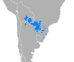 Verspreiding van Guaraní
