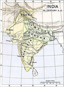 Location of ಪುಷ್ಯಭೂತಿ ರಾಜವಂಶ