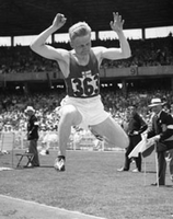 Der Olympiadritte von 1956 Jorma Valkama wurde Sechster