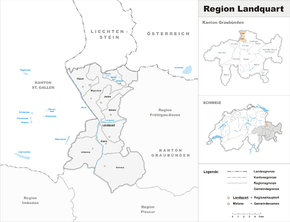 Karte von Region Landquart