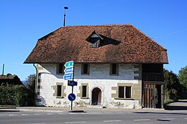 Former Gasthof Bären in St Niklaus hamlet