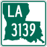 Louisiana Highway 3139 signo