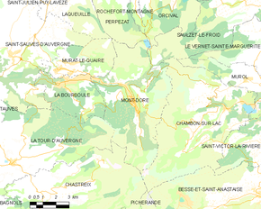 Poziția localității Mont-Dore