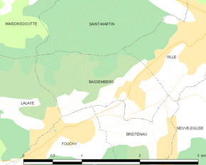 Poziția localității Bassemberg