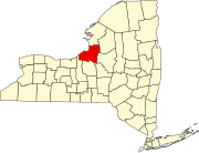 Map of New York highlighting Oswego County.svg