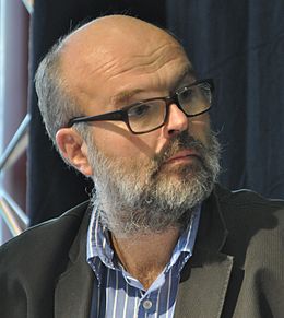 Martti Anhava Turun kirjamessuilla 2013.