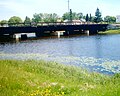 Floodway with lily pads