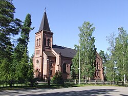Miehikkälän kirkko vuonna 2012