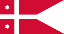 Naval Rank Flag of Denmark - Rear Admiral.svg