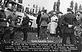 Laatste foto van Oskar Bider (tweede van links), juli 1919.