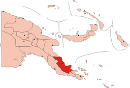 Provinsens läge i Papua Nya Guinea.