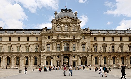 Pavillon de l'Horloge of the Louvre Palace by Jacques Lemercier (1624-1645)