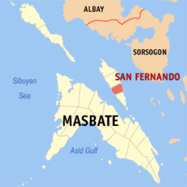 San Fernando na Masbate Coordenadas : 12°29'9"N, 123°45'46"E