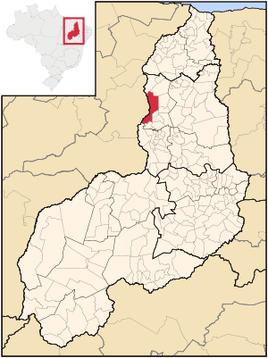 Map of Piauí highlighting Teresina.