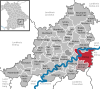 Lage der Gemeinde Polling im Landkreis Mühldorf am Inn