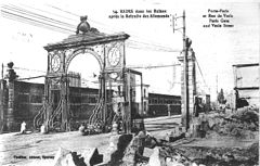 Reims, porte de Paris après la 2e guerre mondiale