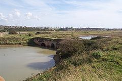 Remains of Tide Mills mill race sluice - seaward side.jpg