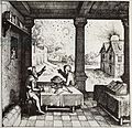 An Astrologer Casting a Horoscope (from Utriusque Cosmi Historia, Oppenheim, 1617)