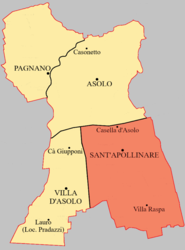 Casella d'Asolo – Mappa