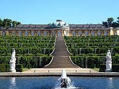 Palacio de Sanssouci (1745-1747), de Georg Wenzeslaus von Knobelsdorff