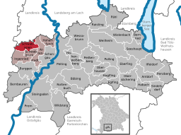 Läget för Schwabsoien i Landkreis Weilheim-Schongau