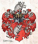 Römischer Kayserlichen / auch zu Hungern vnd Behaimb / Königlichen Mayestat Wappen, 1578