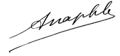 signature d'André Naphle