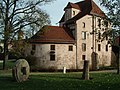 Château de Bucheneck façades, toitures, tourelle d'escalier, vestiges du mur