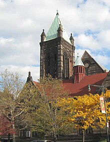 St Martin's Episcopal Church, at Lenox Avenue and 122nd Street St. Martin's Episcopal Church, Harlem, looking northeast across Malcom X Blvd, 2008 jeh.jpg