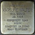 Stolperstein für Karoline Walter (Moltkestraße 29)