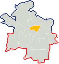 Location of Szobiszowice within Gliwice