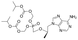 Tenofovir-disoproxilová struktura.svg