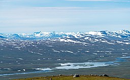 Vy mot Tsågahávrre från Muvrratjåhkkå.