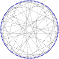 12-cage de Tutte, graphe cubique semi-symétrique à 126 sommets.