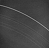 Voyager 2 picture of Uranus' rings